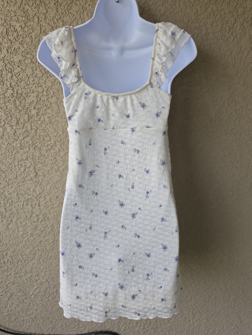 Double Ruffle Ruched Mini Dress - Picture 7 of 10